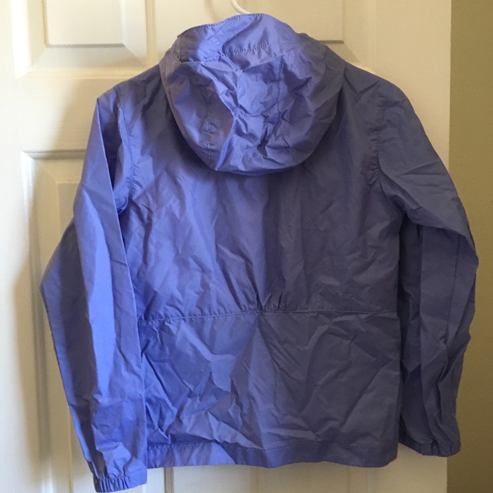 Columbia purple windbreaker jacket with hood size 10/12 - Picture 3 of 8